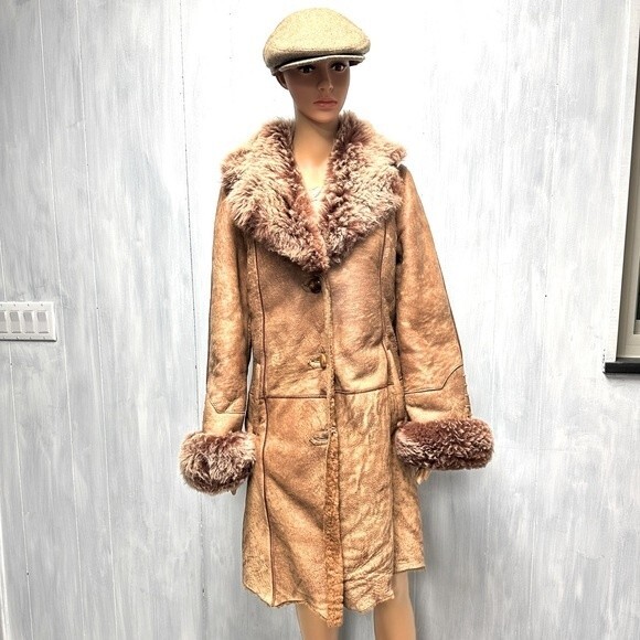 Jackets & Blazers - Vintage Bilgin’s High end Lambskin Leather Penny Lane Coat Medium M